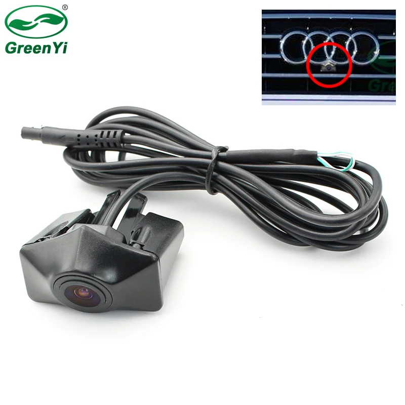 GreenYi CCD Автомобильная Передняя камера с логотипом для 2012 2013 Audi A6L вид спереди
