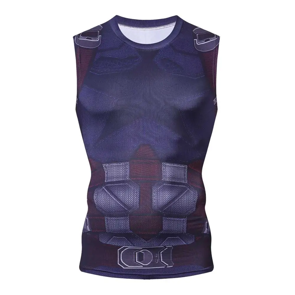 New Avengers 3 Thor G yms Bodybuilding Brand Tank Top Men Compression Summer Fitness Clothing Fashion Muscle Sportswear - Цвет: BX08