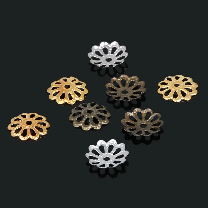 

9mm Flower Bead Caps Craft Jewelry Making Materiale Per Bigiotteria Beading Accessories 300Pcs