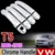 Para Chrome Cubierta de La Manija de Corte Establecido para Volkswagen VW T5 Transporter Caravelle Multivan California Accesorios Pegatinas Car Styling