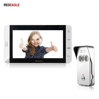 REDEAGLE Home Video door phone Doorbell intercom system 7 inch Touch Screen 700TVL IR Night Vision doorphone Camera jeruan home wired 7 inch lcd video door phone entry intercom system kit waterproof 700tvl rfid access ir night vision camera