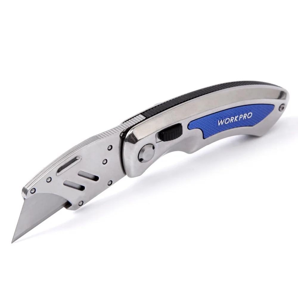 Buy WORKPRO Quick Change Blades Folding Utility Knife