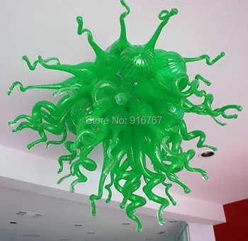 

Glossy Green Glass Lamp Art Deco Chandeliers