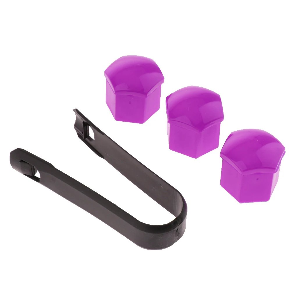 20 Pcs Plastic Hexagonal Socket Car Wheel Hub Screw Cover 19mm Waterproof Rustproof Wheel Lugs for Universal Vehicles