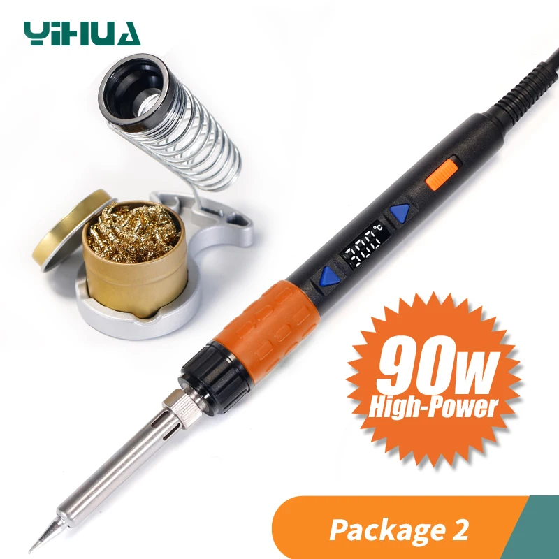 YIHUA 928D III 65 Вт 90 110 большой мощности дополнительный паяльник Регулируемый цифровой