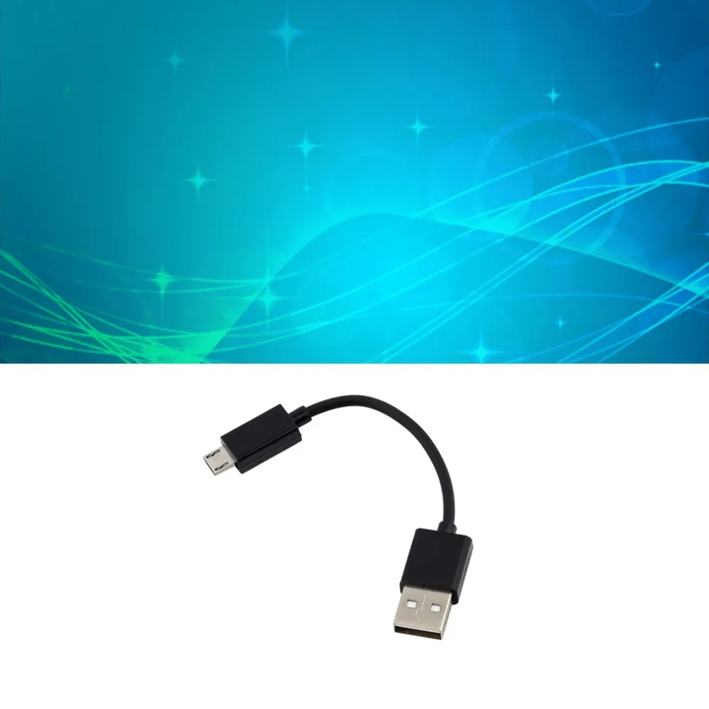 Легкий универсальный 10 см USB 2,0 A к Micro B Синхронизация данных зарядный кабель для сотовый телефон ПК ноутбук мужской к Мужской кабель