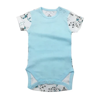 

100% CottonBaby Bodysuit Infant Jumpsuit Overall Short Sleeve Body Suit Newborn Boy Girl Clothing Set Summer 6-24M