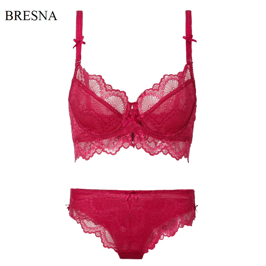 Buy BRESNA Lace Bra Set Thin Unlined Sexy Bra and