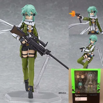 

Action Sword Art Online Movable Figma241 Asada Shino Ghost Bullet Adorable Sniper Shino Model Toys Sword Art Onlin Figure Sinon