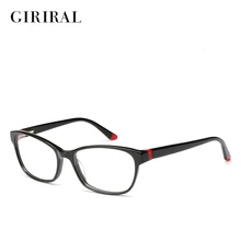 Ацетат женские очки оправа дизайнерская винтажная Ретро Прозрачная близорукость модная прозрачная оправа# BC3517