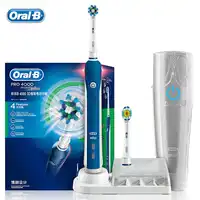 Oral B Pro4000 3D Smart Electric Toothbrush D20525 Pressure Sensor 4 Modes 48800 Times Brushing/Min Teeth Whitening Deep Clean