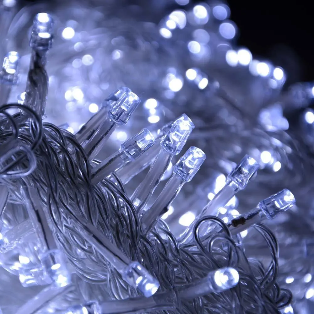 4M 96 icicle LED string fairy light 220V 110V AC Led christmas lights curtain outdoor Wedding Decor party Garden room home