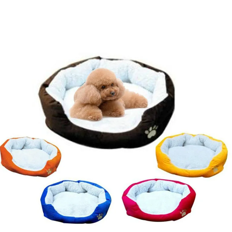 

Soft Warm Pet House Kennel Rectangle Candy Colored Dog Beds Breathable Cool Mat Cushions For Small Large Dogs Cats S M