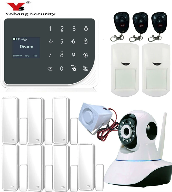 Yobang Security WiFi GSM Alarm system Detector Sensor Wireless Security Alarm System for home office store IOS Android APP цена Yobang Security WiFi GSM Alarm system Detector Sensor Wireless Security Alarm System for home office store IOS Android APP цены онлайн