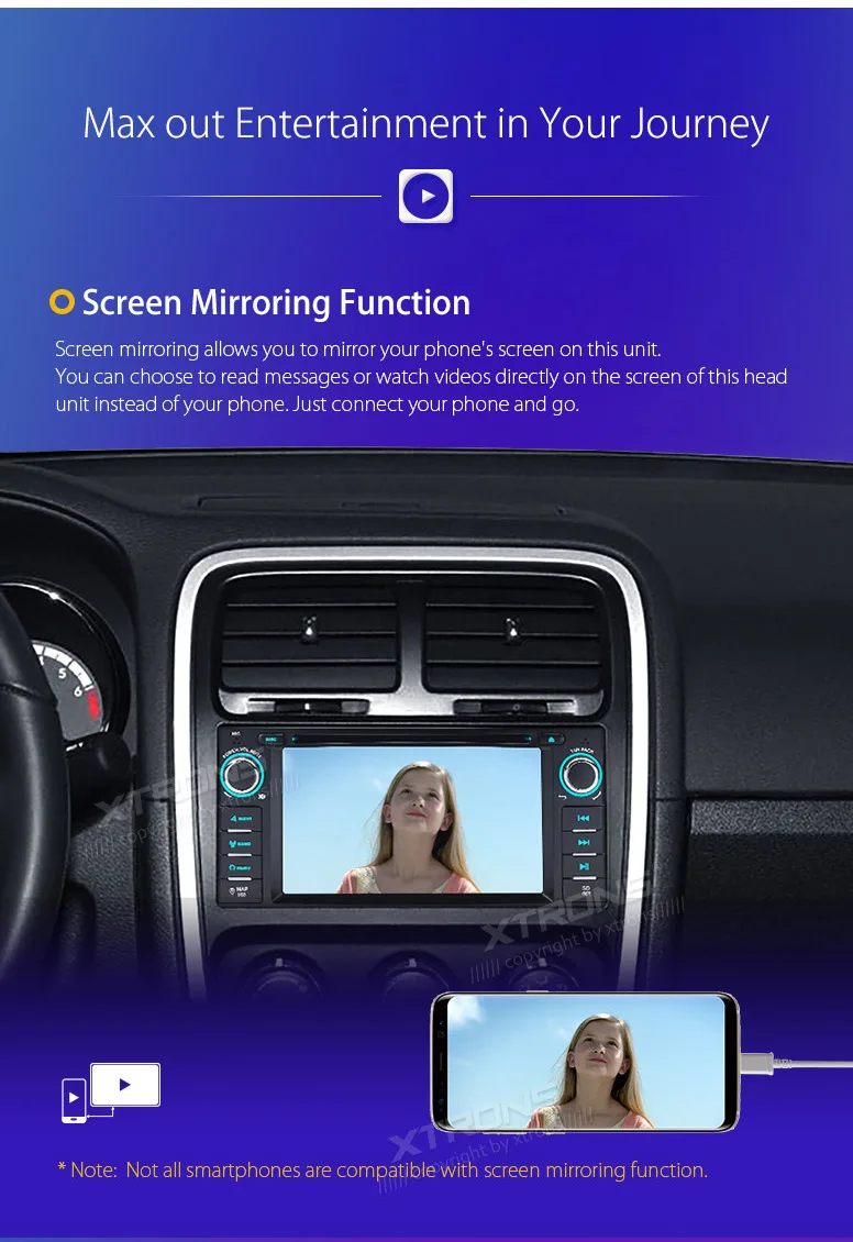 Sale XTRONS 6.2" Android 8.0 Octa Core Car Radio DVD Player GPS Navigation for JEEP Patriot Liberty Wrangler Compass DODGE Chrysler 12
