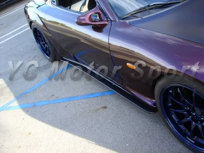

Car Accessories Carbon Fiber Feed Style Side Skirt Extension Fit For 1992-1997 RX7 FD3S Side Skirts