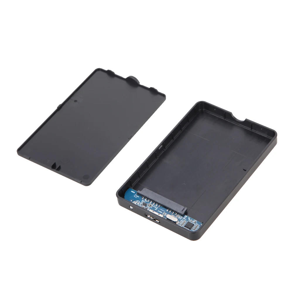 Черный 2,5 inch HDD Box USB 3,0 SATA жесткий диск Внешний корпус Высокая Скорость HDD случае Поддержка до 2 ТБ без винтов для ПК