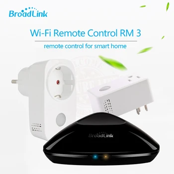 

2019 Broadlink RM PRO / SP3 SP CC,EU Standard,Universal Remote switch Controller+WiFI Smart socket Plug for iPhone iPad Android