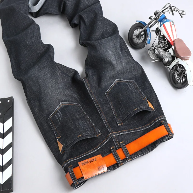 

Black Jeans Men Spring Summer Stretch Denim Jeans Man Elastic Casual Slim Jean Pants Male Quality Jeans Homme