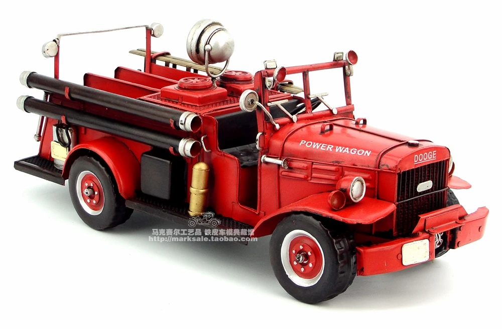 antique metal toy fire trucks
