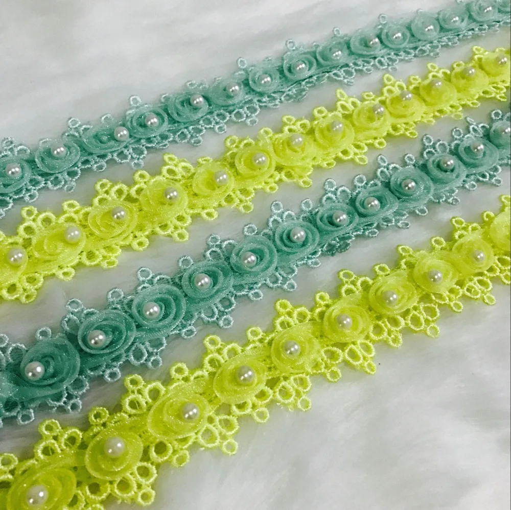 

Lace Fabric Trimming Ribbon Embroidered Net Lace Trim For Sewing DIY Choice Fringe Drop Handmade Sewing Curtains Clothes
