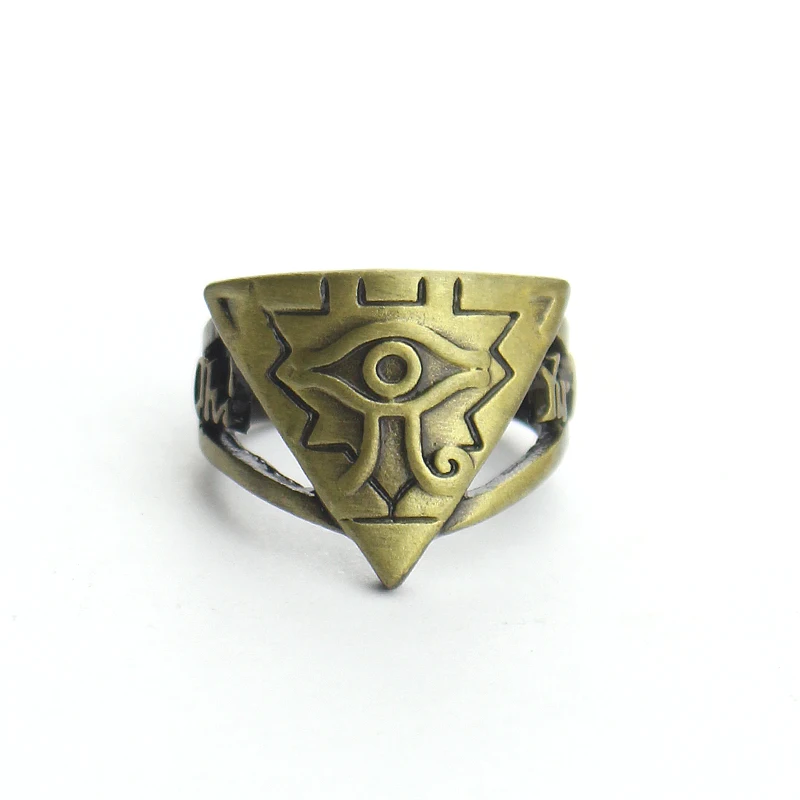 

Anime Yu-Gi-Oh Millennium eyes Logo Ring Hollow Brozen Cosplay Finger Handmade Unisex Otaku Gifts Cosplay