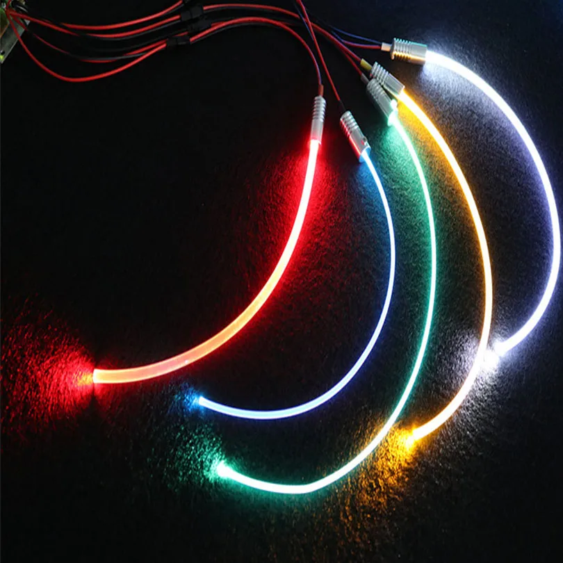 5 м PMMA волоконно-оптический кабель боковое свечение 1,5 мм волоконно-оптическое освещение украшение для автомобиля дома