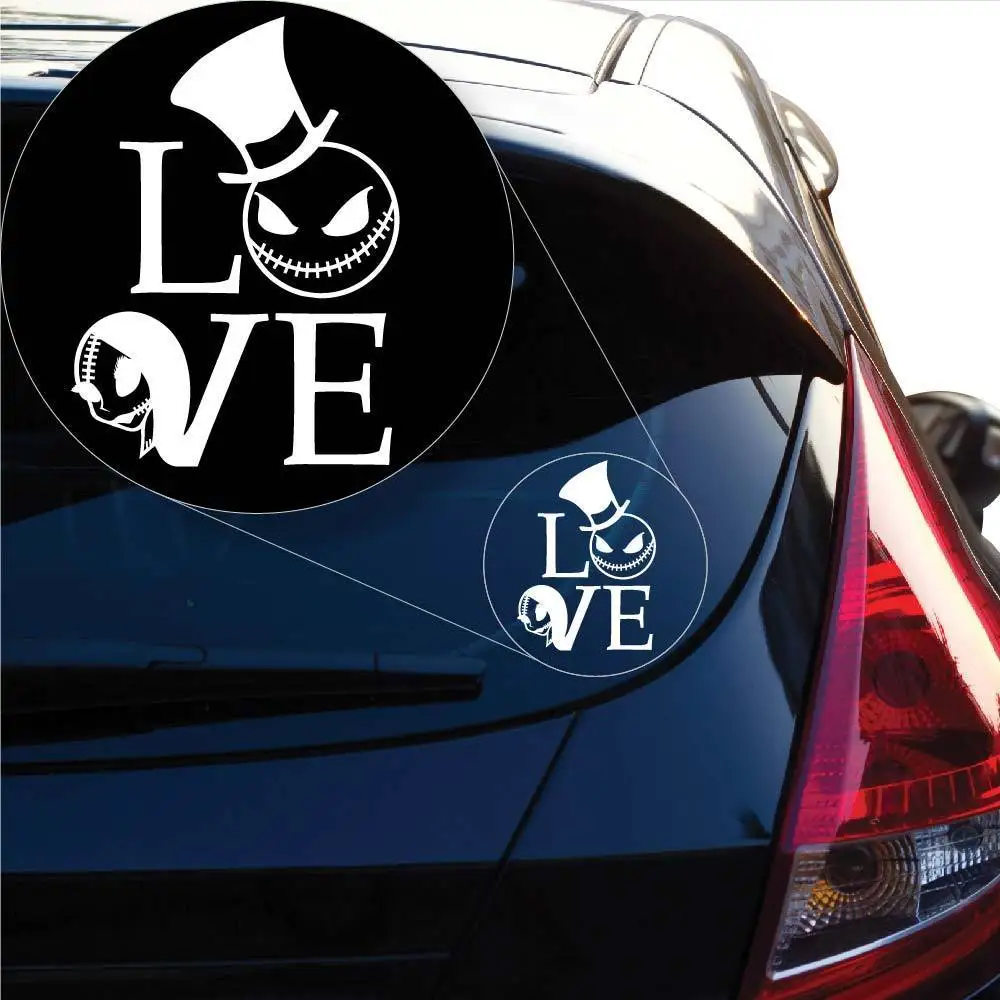 Наклейка для автомобиля Love Jack and Салли кошмар перед Рождеством | Автомобили и