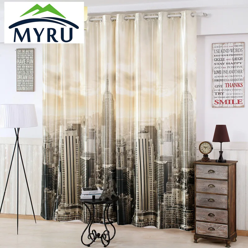 MYRU 1.4m*2.6m promotion 3D digital printing thick full blackout