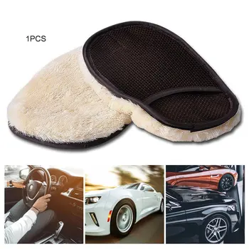 

Single-faced wool cashmere car wash gloves cleaning gloves washing brush cloth car cleaning tools direct sales