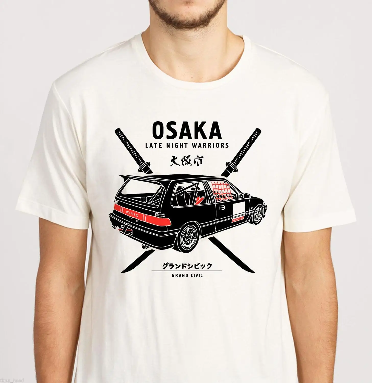Япония Kanjo ФУТБОЛКА | Осака Jdm | Civic Ef9 | Kanjozoku | Carnewest Мужская футболка модная футболка мужская одежда - Цвет: 1