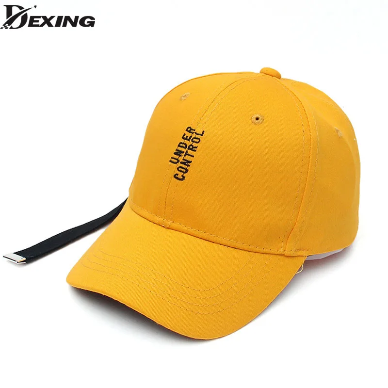 Men's Yellow Baseball Caps Summer man Letters Embroidery snapback hip