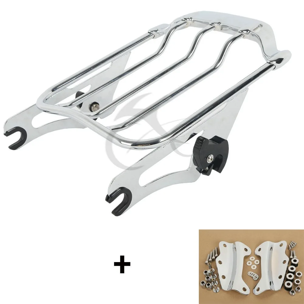 

Motorcycle Air Wing 4 Docking Hardware Kit Luggage Rack For Harley Touring Road King 09-13