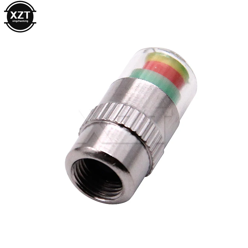 Car Auto Tire Pressure Monitor Valve Stem Caps Cover Sensor Indicator Alert 4 PCS/Lot 2.4 Bar
