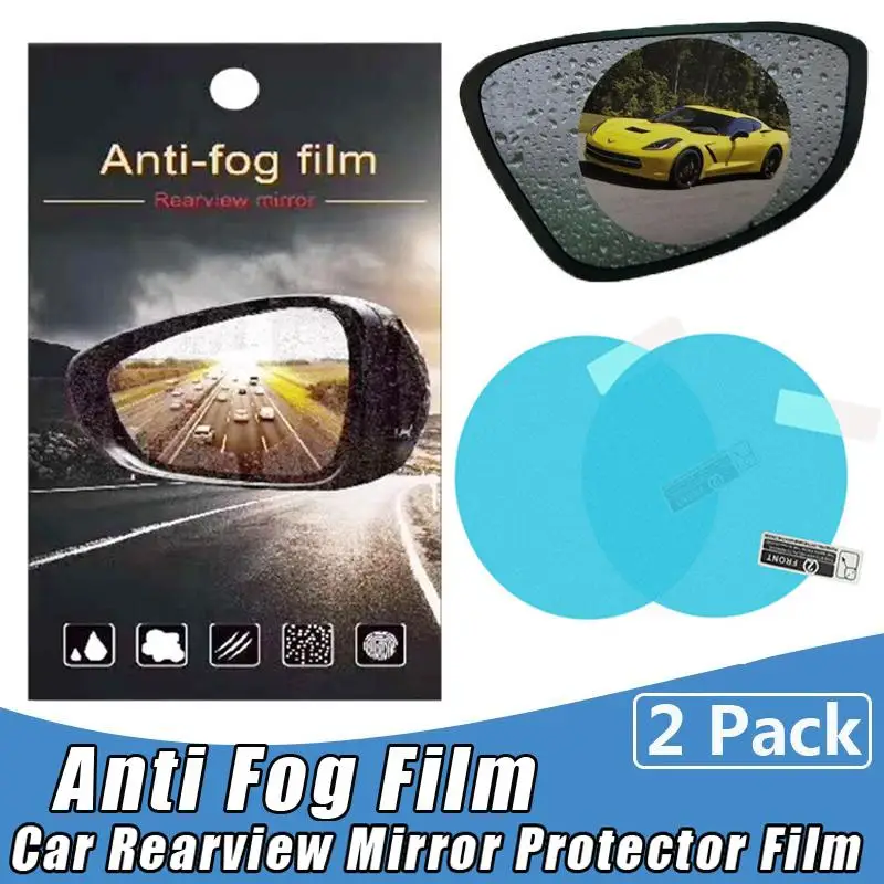 Car Rearview Mirror Waterproof Anti Fog Film Universal Auto Anti glare
