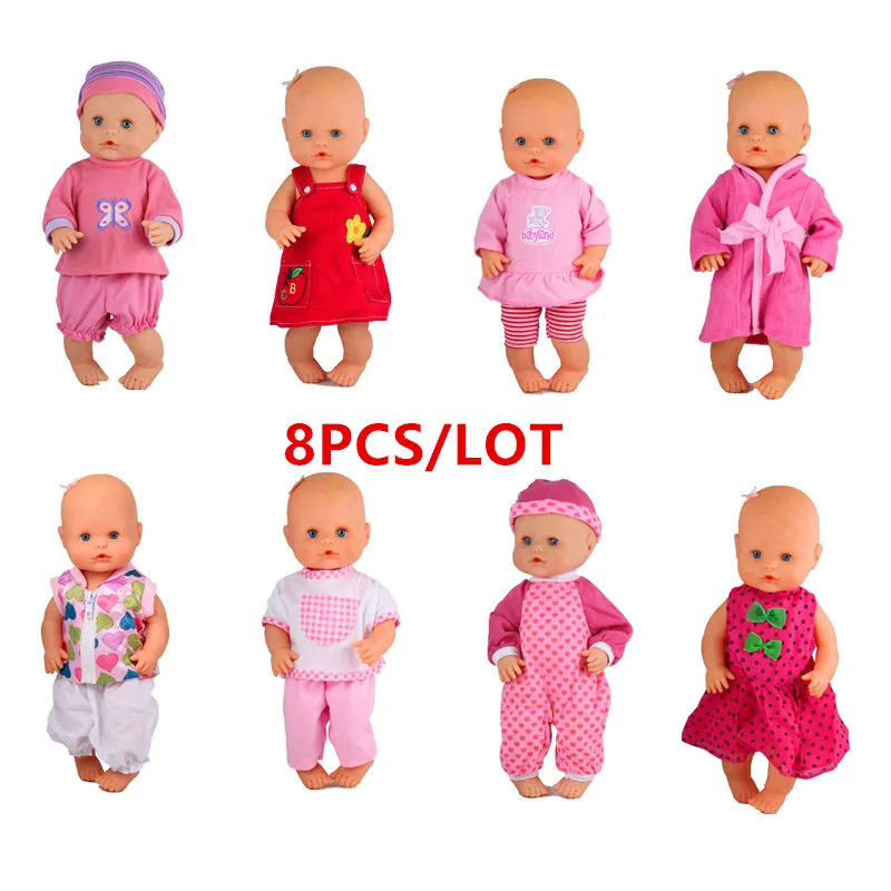 13 дюймов Одежда для кукол 35 см Nenuco Doll Ropa y su Hermanita 8 шт./лот разные стили каждая одна