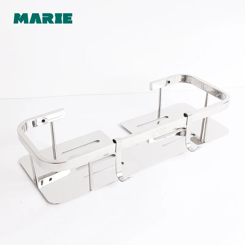 Bathroom Shelf Shower Storage Rack Holder Shampoo Bath Towel Tray Home Bathroom Shelves Single Tier Shower Head Holder