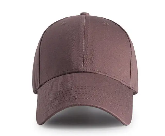 10pcs Quality Blank Brown Cotton Baseball Hat NEW Womens White Base