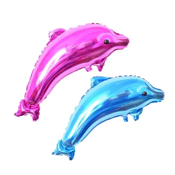 

50psc Large Pink Blue Dolphin Foil Helium Balloon Birthday Party Wedding Decoration Supplies Kids Gift Toy balloons