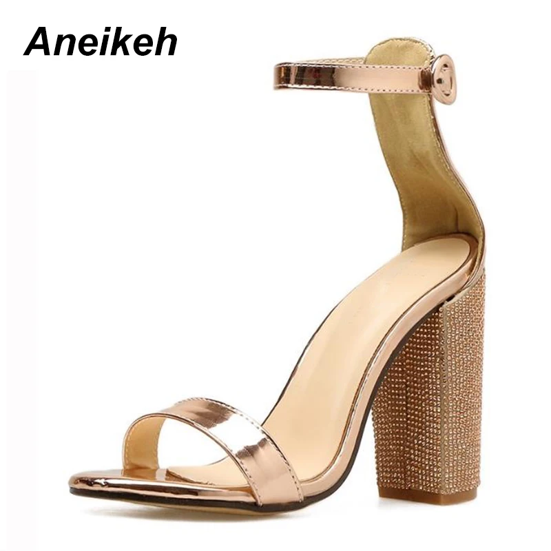 gold high heel platform sandals