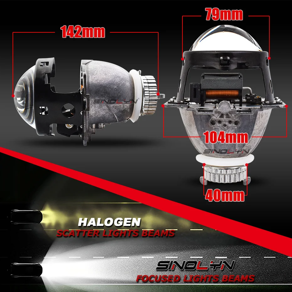 Sinolyn фары линзы обновление Koito Q5 3 0 D2S объектив H4 Bi xenon HID проектор Автомобильные