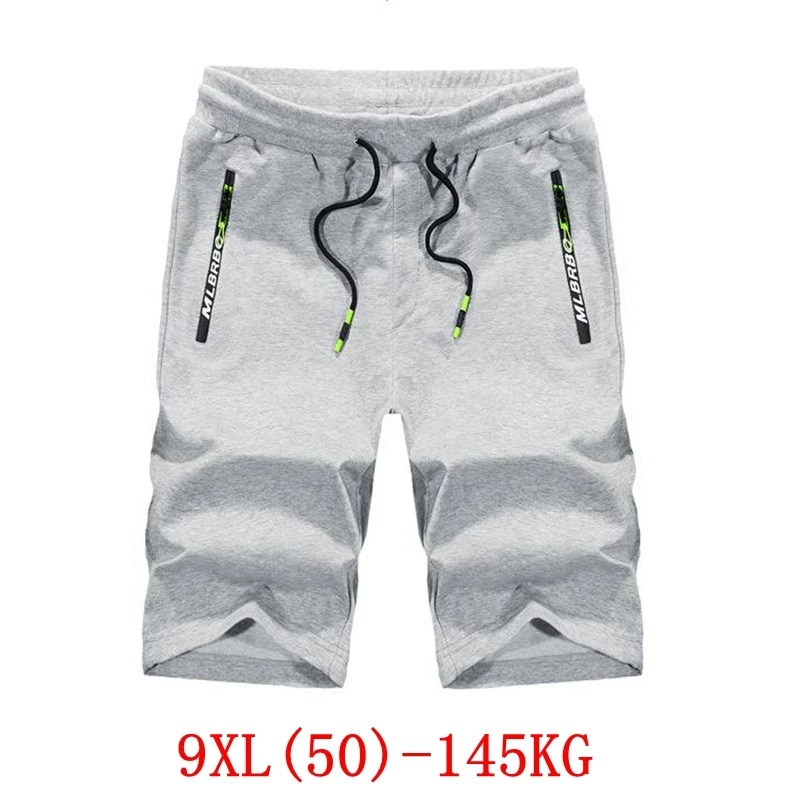 

Men's Big Shorts Large Size 7XL 8XL 9XL Summer Cotton Large Stretch Casual Outdoor Sports Loose Beach 48 50 Light Gray Shorts
