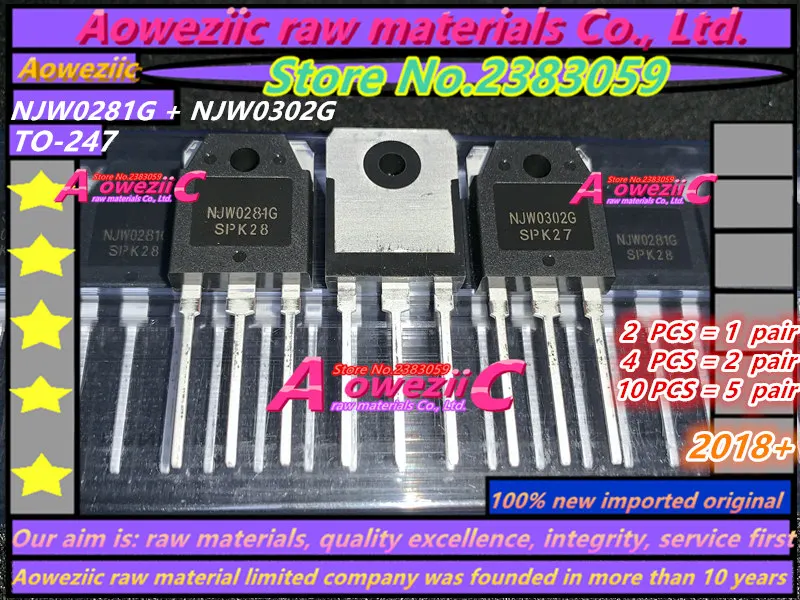 

Aoweziic 2018+ ( 1 -2 -5pair ) 100%new imported original NJW0281G NJW0302G NJW0281G NJW0281 NJW0302 TO-247 Audio matching tube