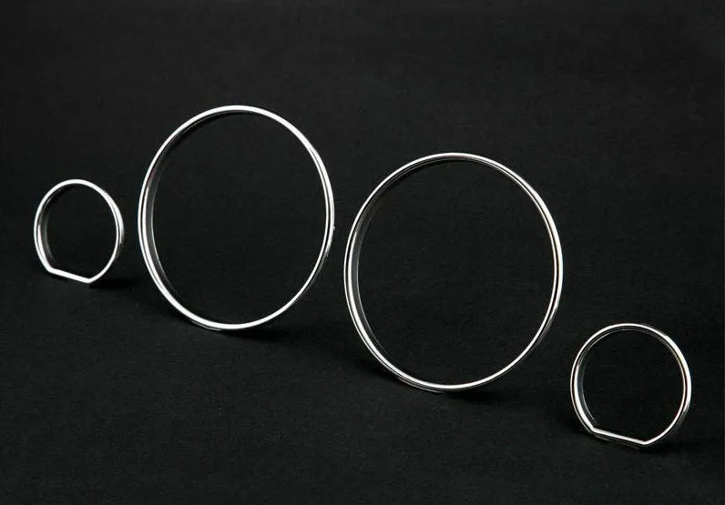Chrome Gauge Dash Board Rings Bezel for BMW E32 E34 7 Series 5 Series