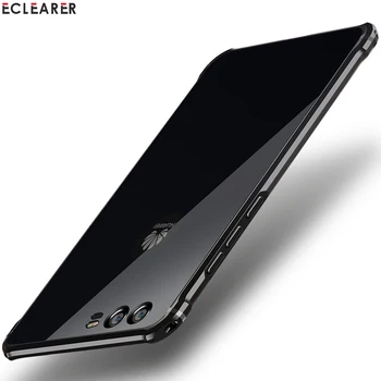 

Luxury Case For Huawei P10 Plated Aluminum Metal Bumper + Acrylic Back Cover Case For Huawei P10 P10 Plus Coque Fundas Hard Slim