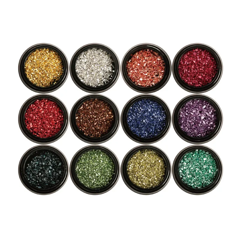 

Modelones 1.5g Crushed Stone Rhinestone Nails Decorations Nail Art Flakes Glitter Nail Accessories Shiny Nail Glitter Powder