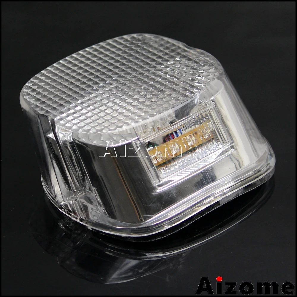 

Clear Motorcycle LED Tail Light Brake Light Laydown Rear Stop Lamp For Harley Dyna Softail Road King Sportster Custom Iron