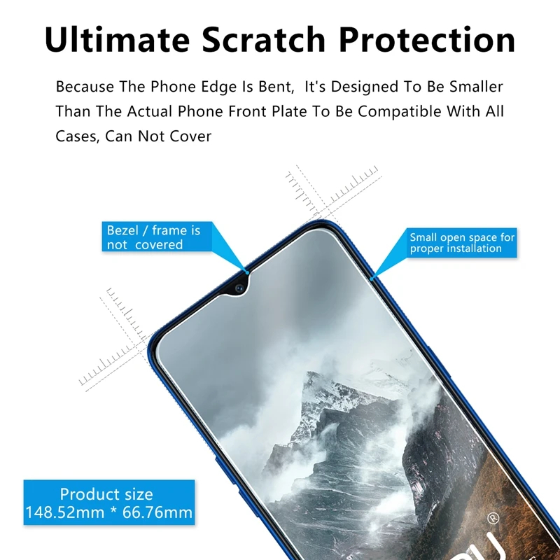 2 шт./партия 2.5D 0 26 мм 9H Премиум Закаленное стекло для Oppo Realme Pro Защитная пленка