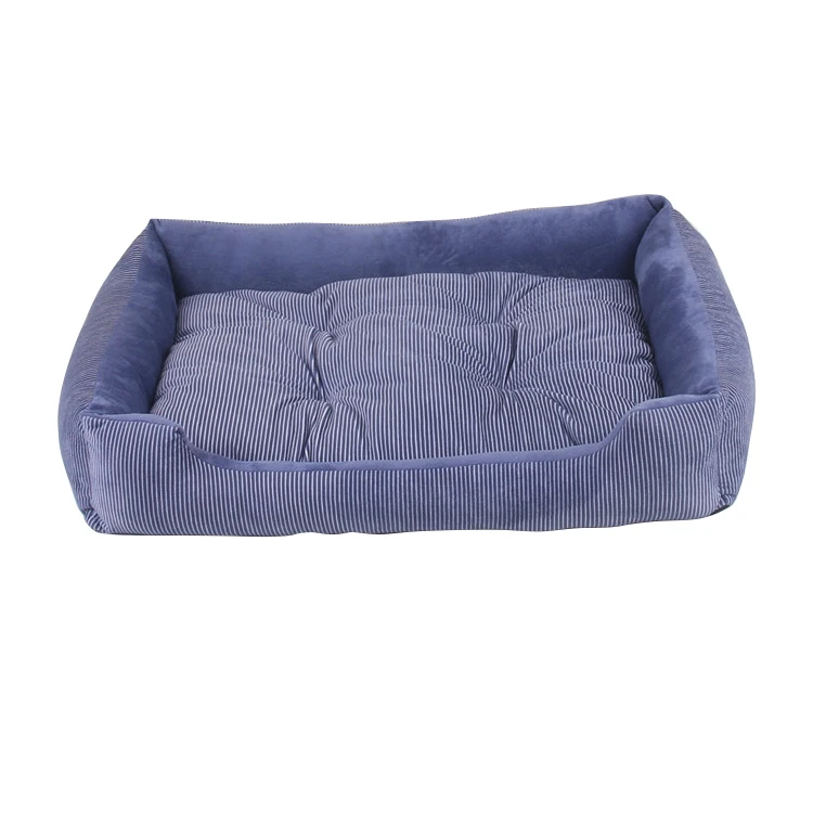 Кровать для домашних собак согревающий собачий дом мягкий материал хлопковые корзины для собак осень и зима теплый питомник для кошки щенка Прямая PD036 - Цвет: Blue