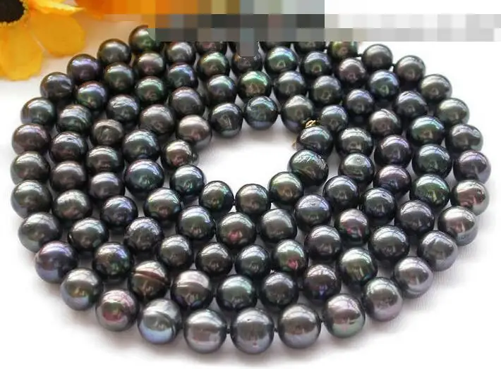 

song voge gem nanJ1749 black round freshwater pearl necklace